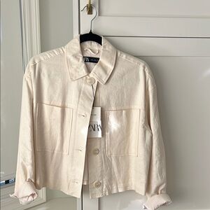 Zara Women's Cream Jacket